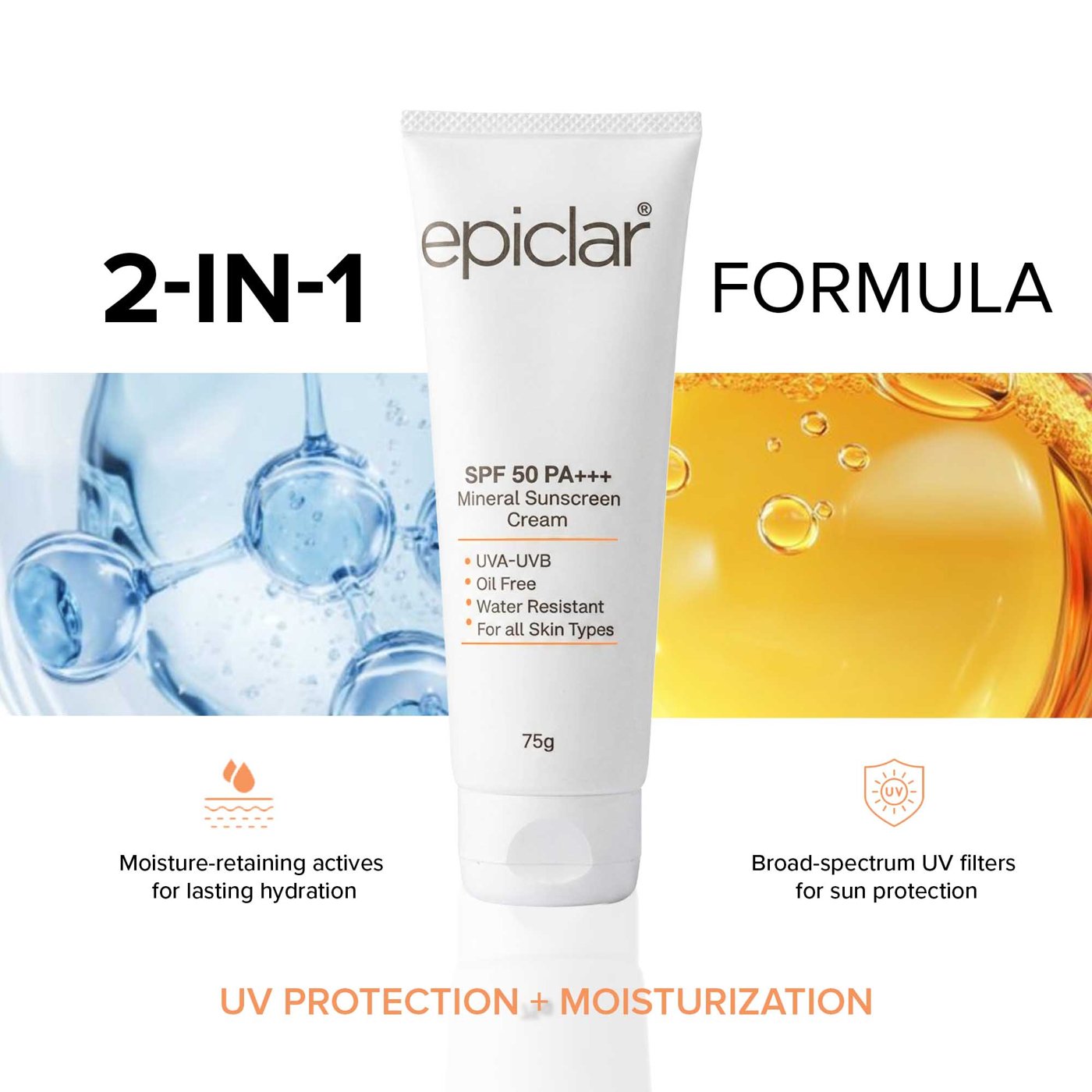 Epiclar Sunscreen — 2-in-1 formula