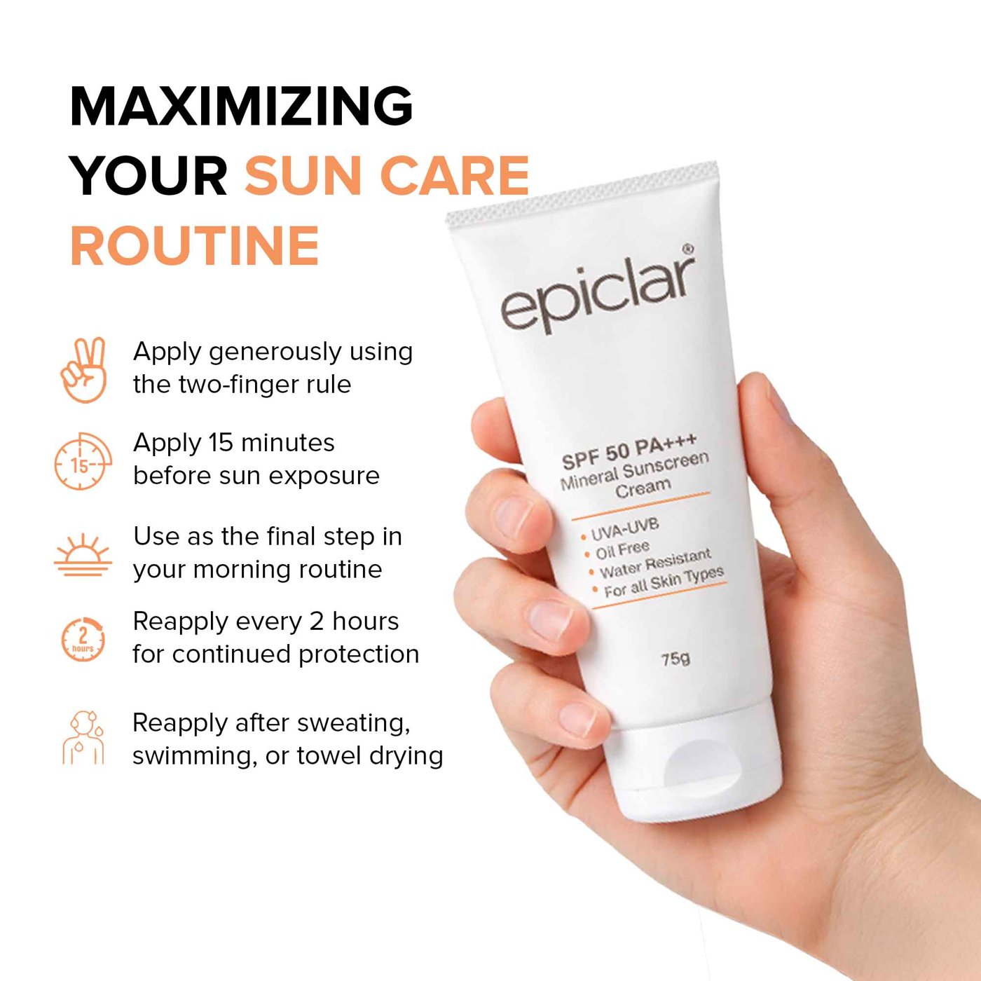 How to use Epiclar Sunscreen